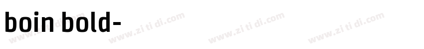 boin bold字体转换